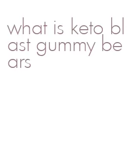 what is keto blast gummy bears
