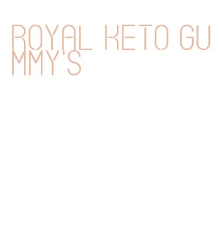 royal keto gummy's