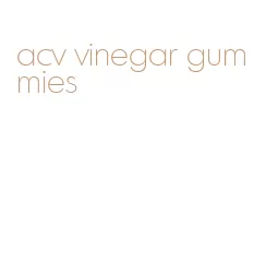 acv vinegar gummies