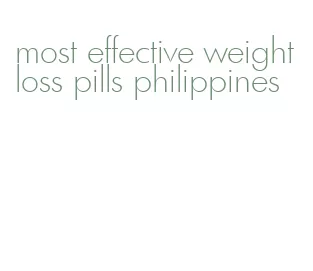 most effective weight loss pills philippines