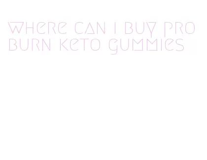 where can i buy pro burn keto gummies