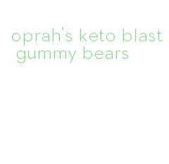 oprah's keto blast gummy bears