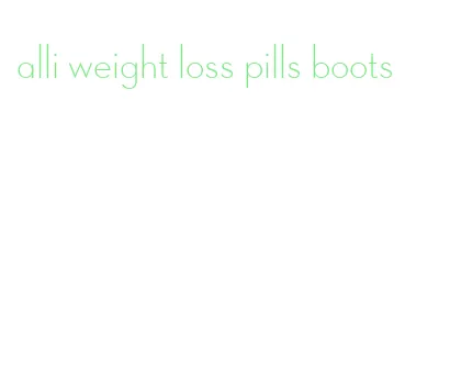 alli weight loss pills boots
