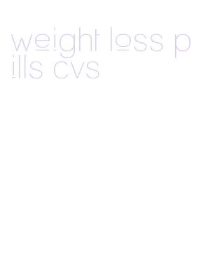 weight loss pills cvs