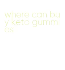 where can buy keto gummies