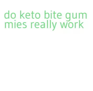 do keto bite gummies really work