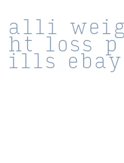 alli weight loss pills ebay