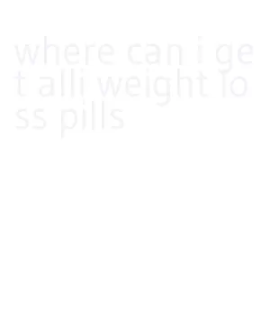 where can i get alli weight loss pills