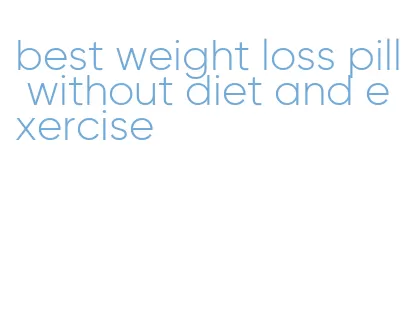 best weight loss pill without diet and exercise