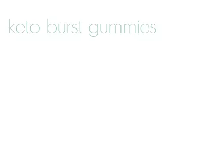 keto burst gummies