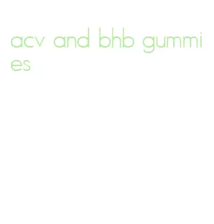 acv and bhb gummies