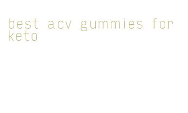best acv gummies for keto