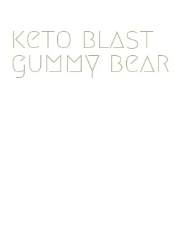 keto blast gummy bear