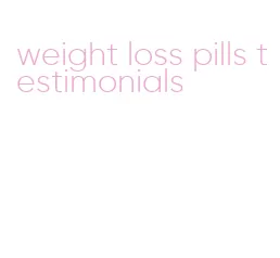 weight loss pills testimonials