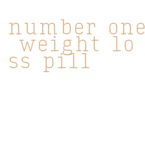 number one weight loss pill