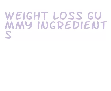 weight loss gummy ingredients