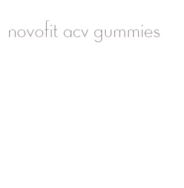 novofit acv gummies