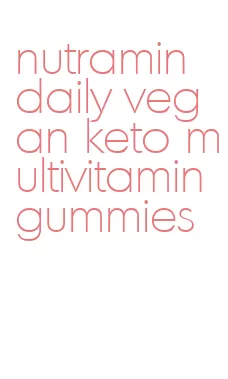 nutramin daily vegan keto multivitamin gummies