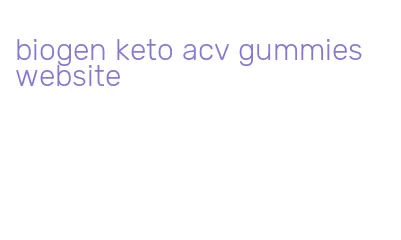 biogen keto acv gummies website