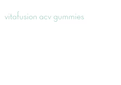 vitafusion acv gummies