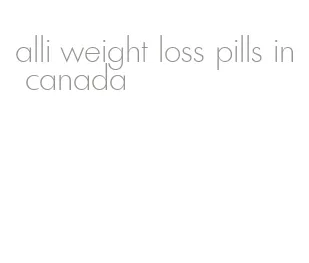 alli weight loss pills in canada