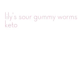 lily's sour gummy worms keto