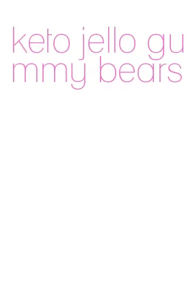 keto jello gummy bears