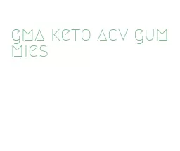 gma keto acv gummies