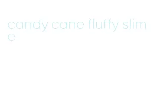 candy cane fluffy slime