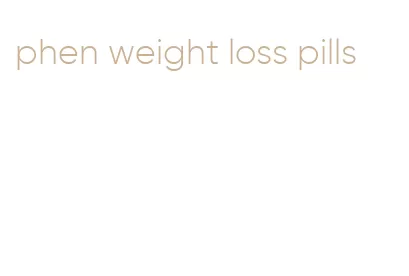 phen weight loss pills