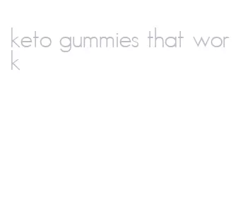 keto gummies that work