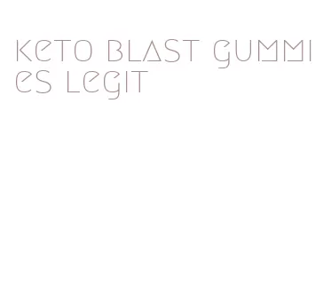 keto blast gummies legit