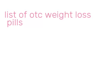 list of otc weight loss pills