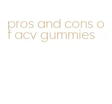pros and cons of acv gummies