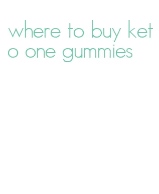 where to buy keto one gummies