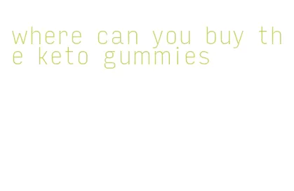 where can you buy the keto gummies