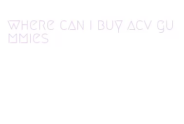 where can i buy acv gummies