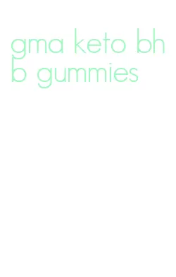 gma keto bhb gummies