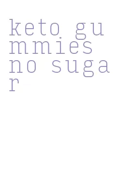 keto gummies no sugar