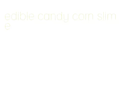 edible candy corn slime