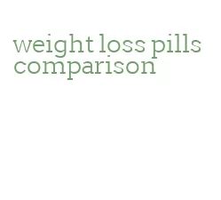 weight loss pills comparison