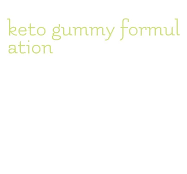 keto gummy formulation