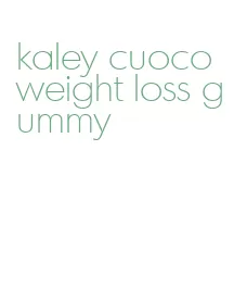 kaley cuoco weight loss gummy