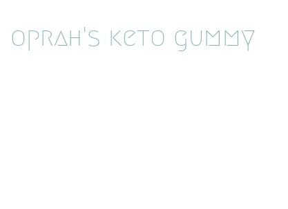oprah's keto gummy