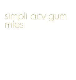 simpli acv gummies