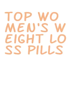 top women's weight loss pills