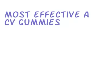 most effective acv gummies