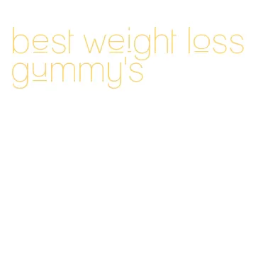 best weight loss gummy's