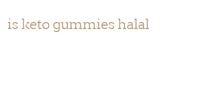is keto gummies halal