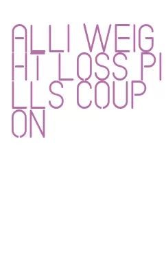 alli weight loss pills coupon